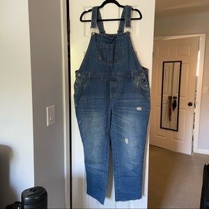 City Chic Plus Size Denim Overalls